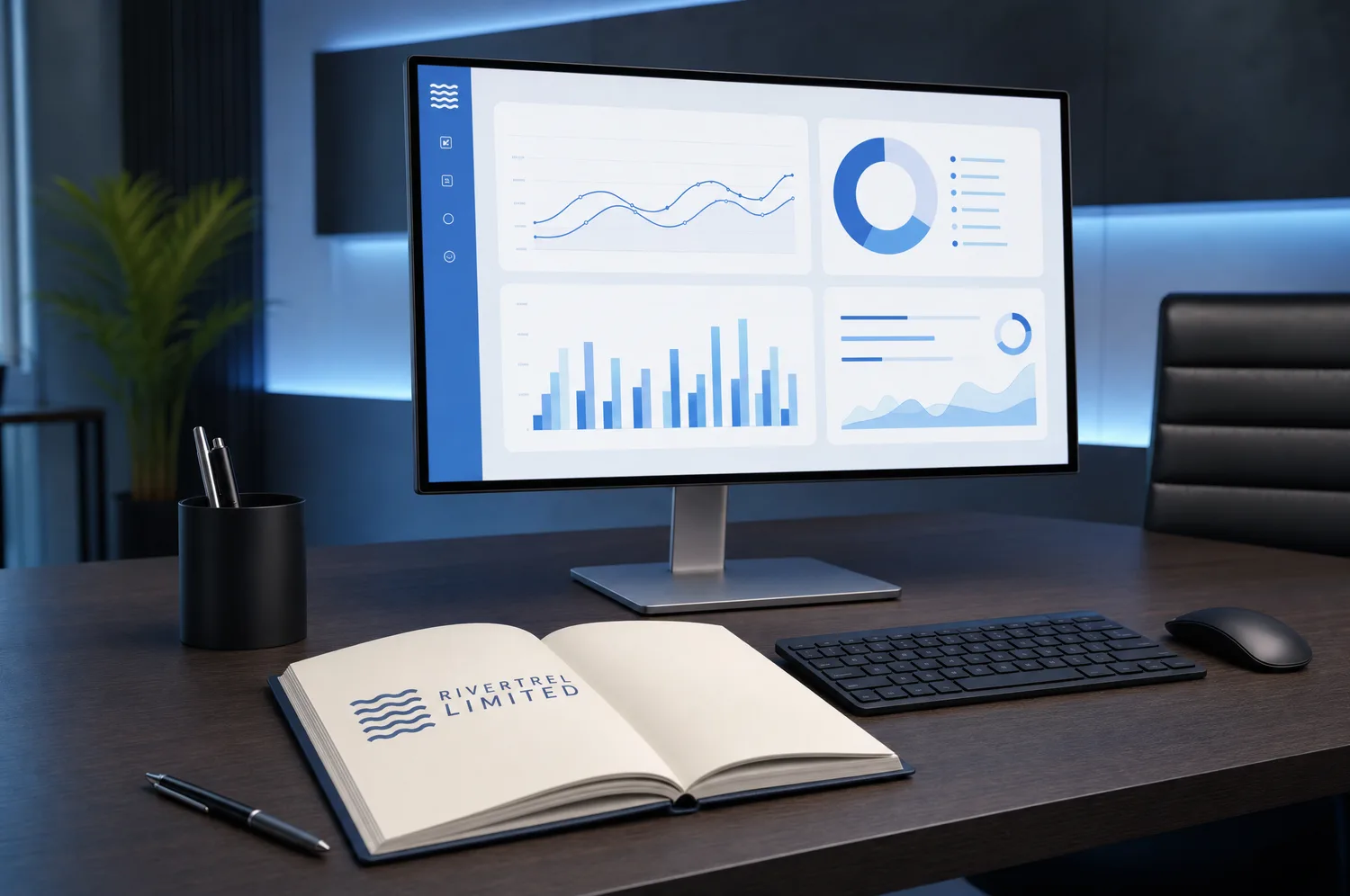 Unified private hire operational data on a clean analytics dashboard